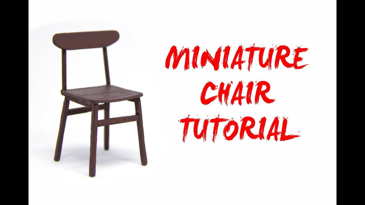 How to Make a MINIATURE WOODEN Chair (1/12 Scale)
