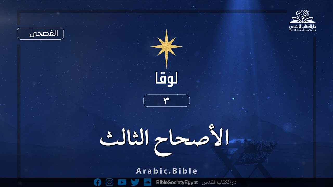 إنجيل لوقا - الأصحاح الثالث - الكتاب المقدس بالفصحى