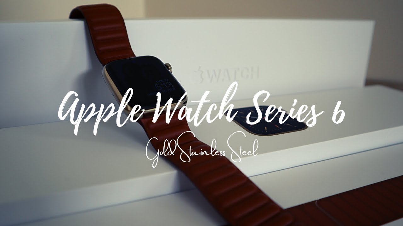 APPLE WATCH SERIES 6 | GOLD STAINLESS STEEL (UNBOXING + ASMR)