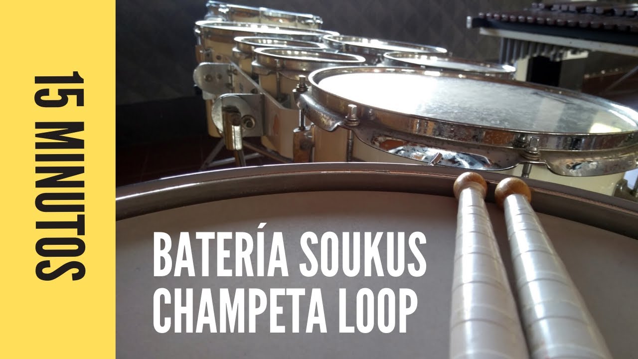 🎧 [FREE]DRUM LOOP - SAMPLE! | Pista de pr&aacute;ctica bater&iacute;a CHAMPETA - SOUKUS |120 Bpm | 4/4 - metr&oacute;nomo