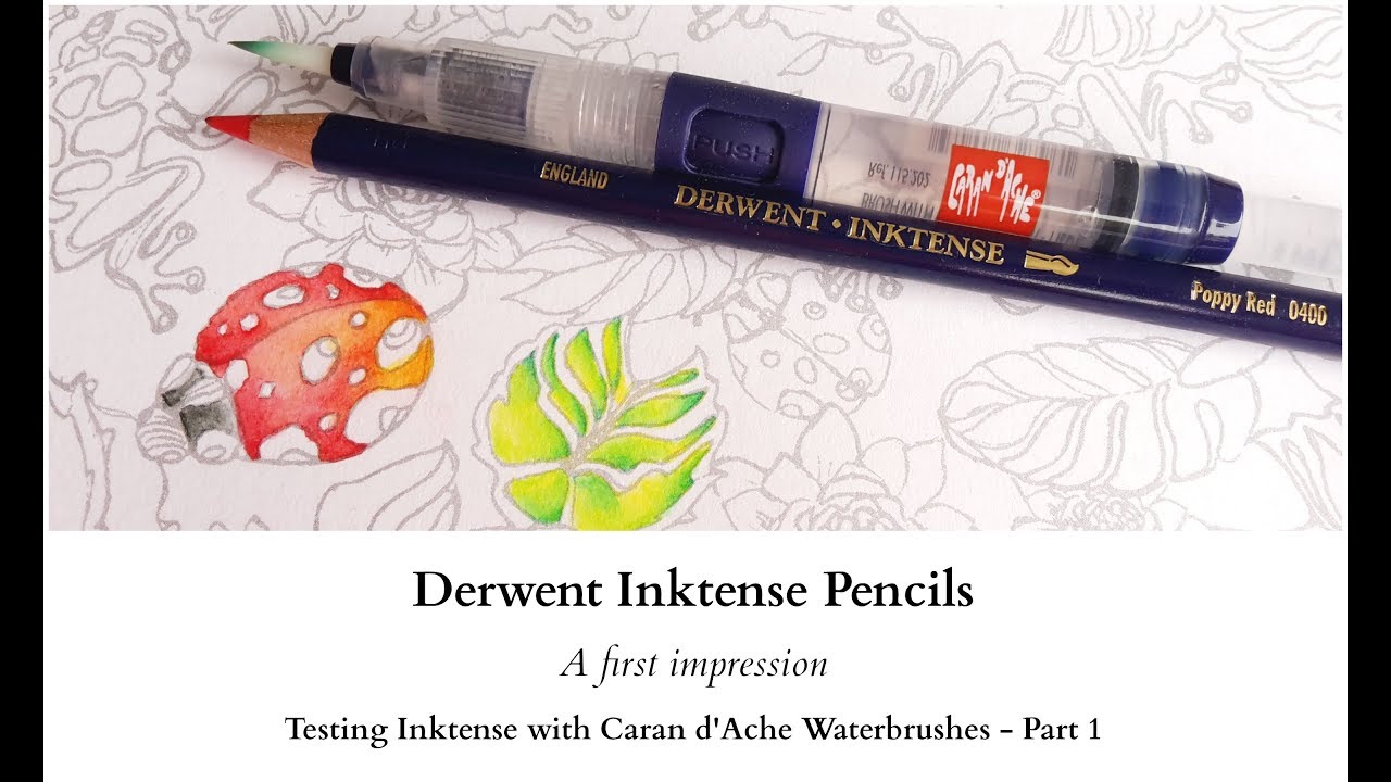 Derwent Inktense Pencils - A first impression - part 1