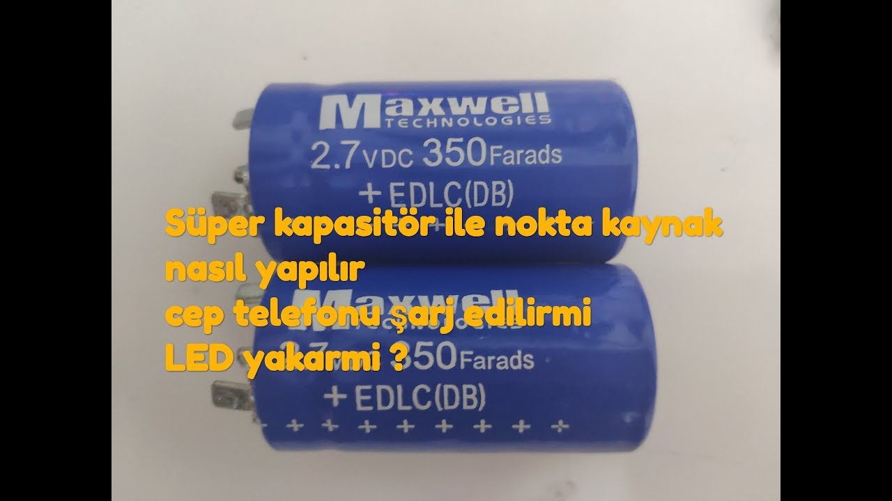 (piller tarih oluyor)#2 süper kapasitörü nerelerde kullanırız