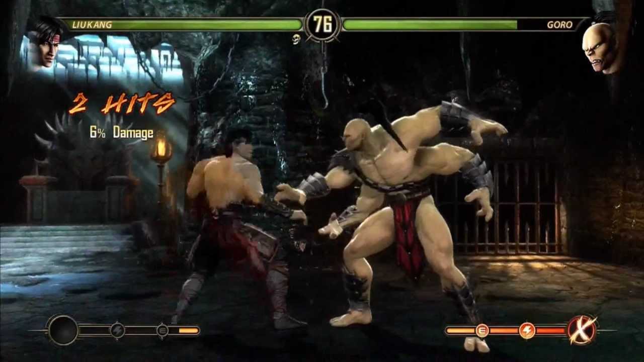 Mortal Kombat 9 Story: Round 9: Liu Kang vs Goro and His Tiny Arm
