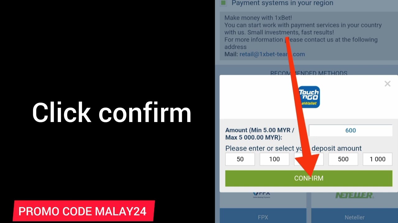 1xbet diposite from touch and Go || 1xbet diposite using touch and Go || 1xbet diposite Malaysia TNG