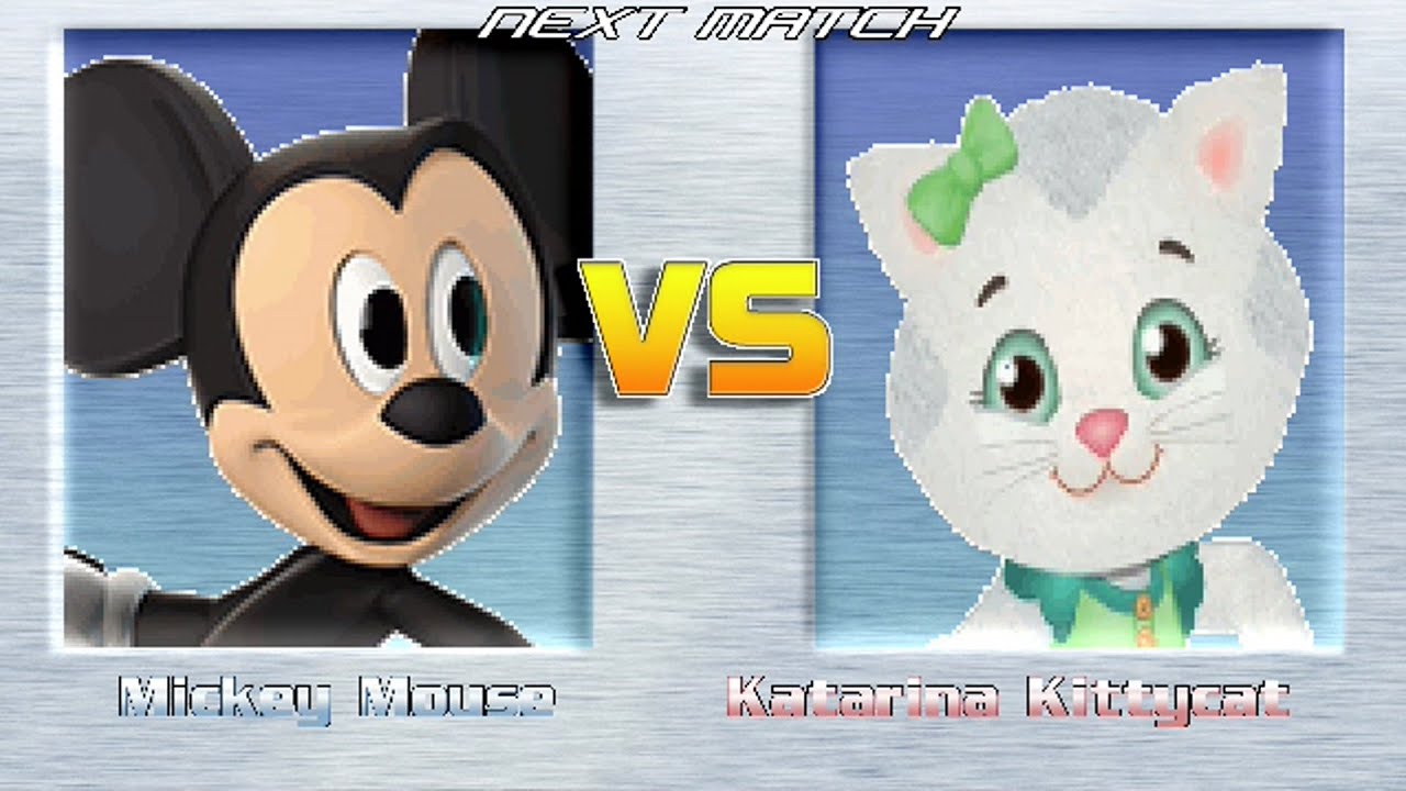 M.U.G.E.N REQUESTS | Mickey Mouse vs Katerina Kittycat | Disney vs Daniel Tiger's Neighborhood
