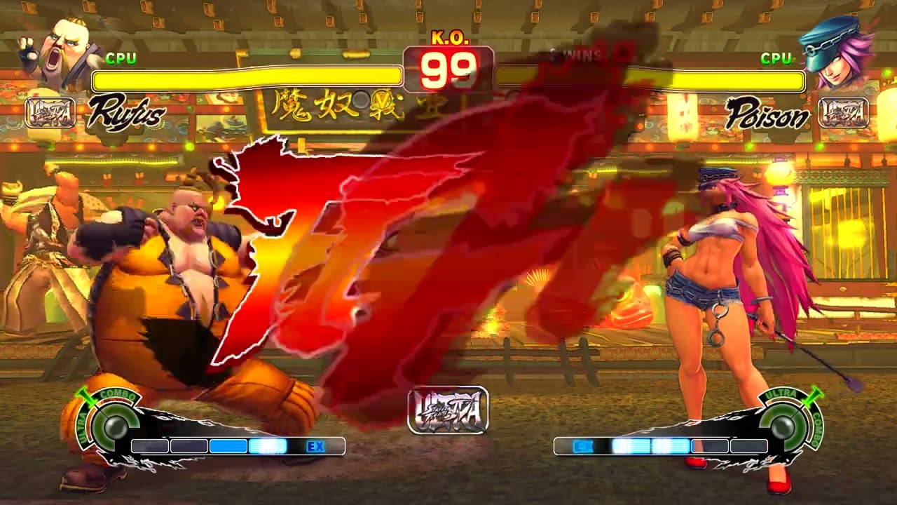 Rufus vs Poison - Ultra Street Fighter IV
