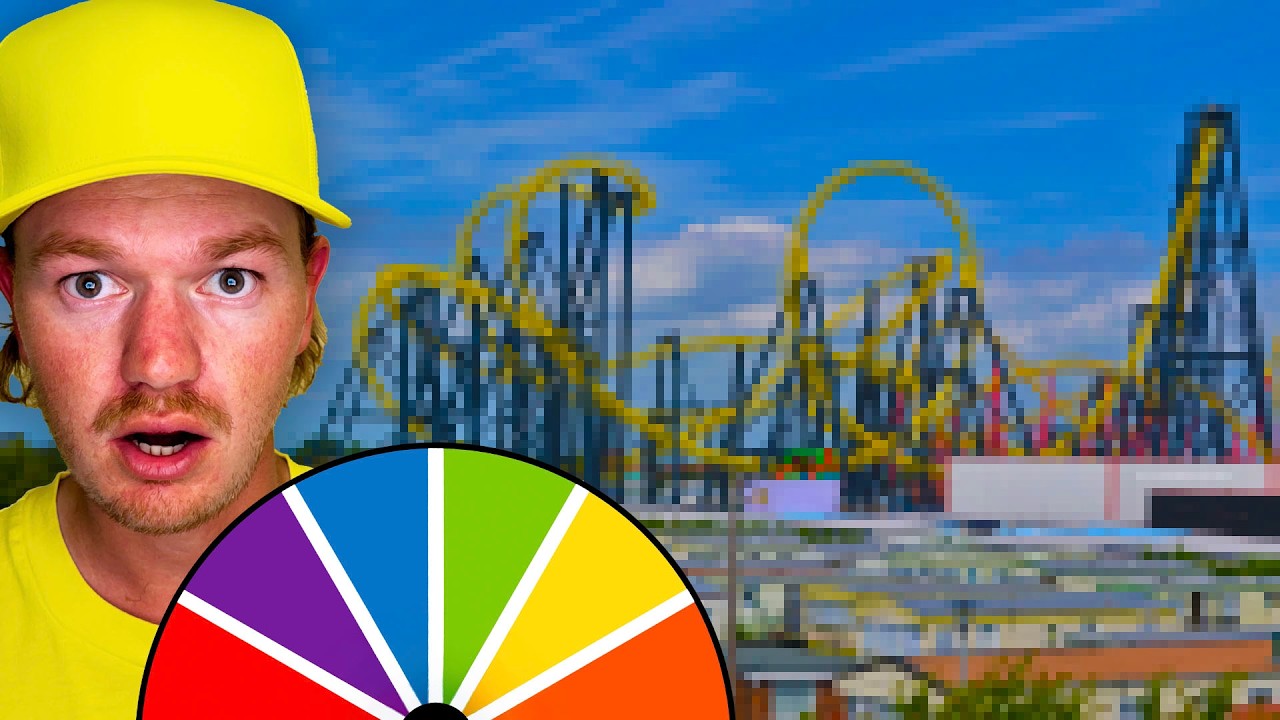 MYSTERY WHEEL Decides Which THEME PARK I Visit - Day 2 🇬🇧