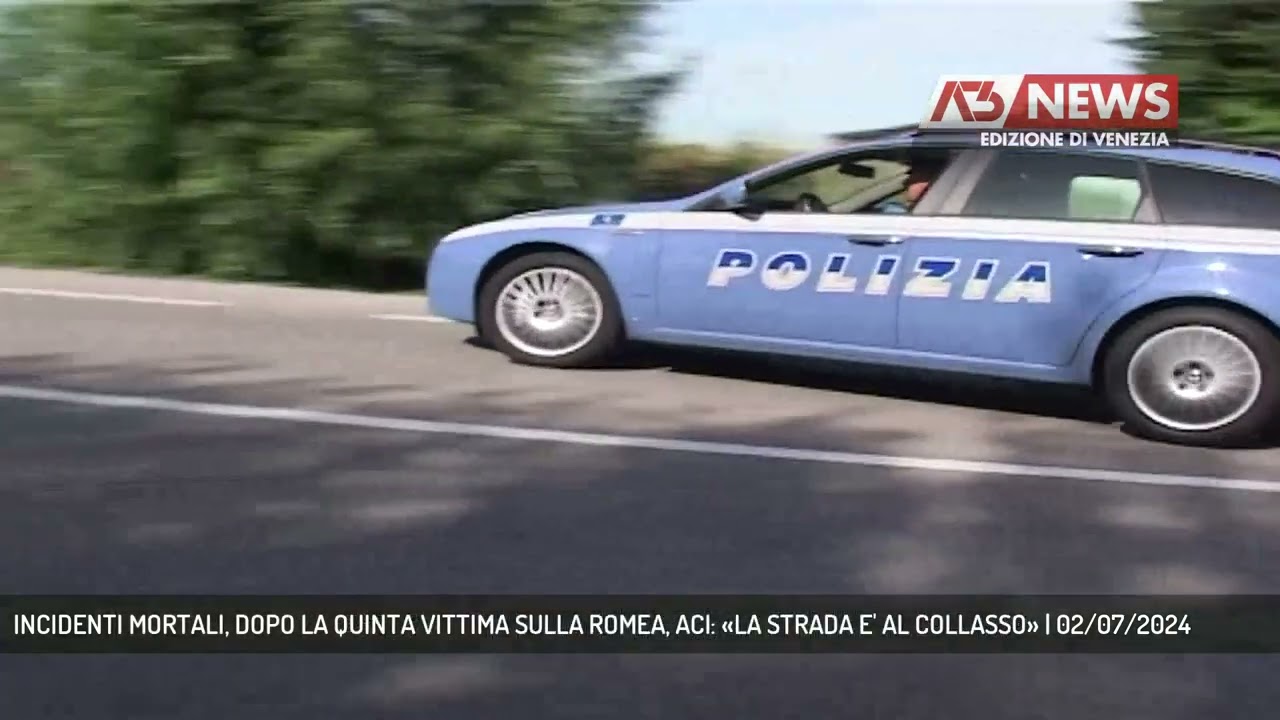 INCIDENTI MORTALI, DOPO LA QUINTA VITTIMA SULLA ROMEA, ACI: «LA STRADA E' AL COLLASSO» | 02/07/2024