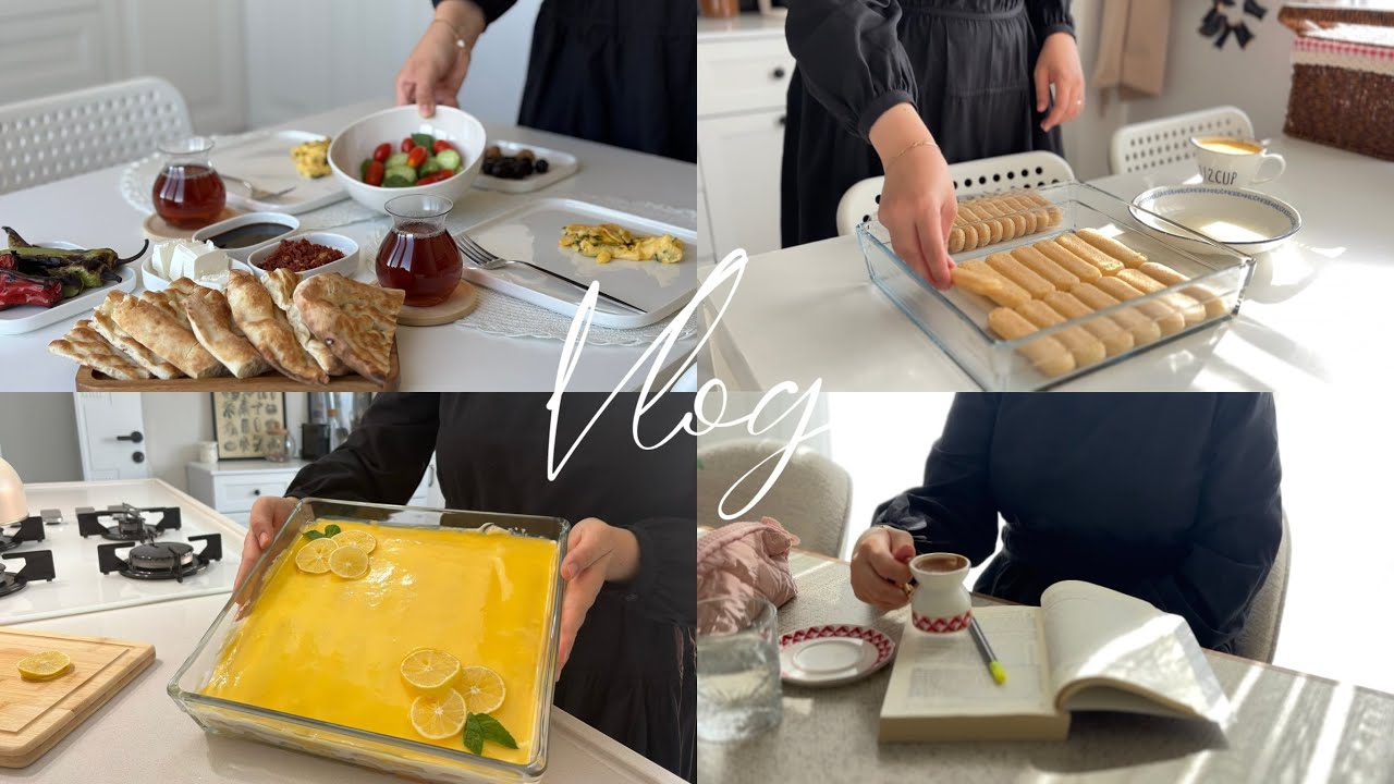 Kahvaltı 🍳 Limonlu Tiramisu🍋 ,Günlük Vlog