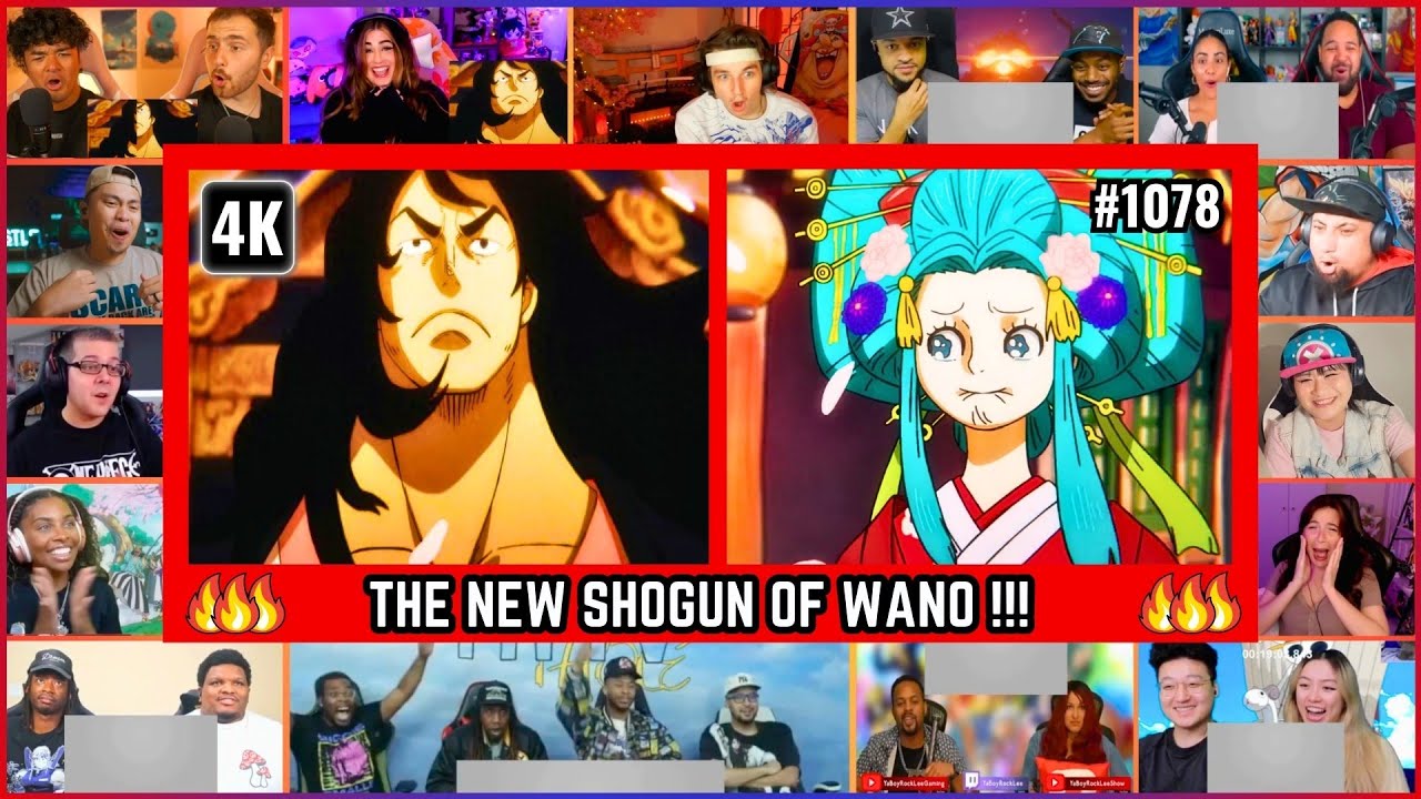 🔥🔥NEW SHOGUN OF WANO MEGA REACTION MASHUP -One Piece Episode 1078 Mega Reaction Mashup #onepiece1078