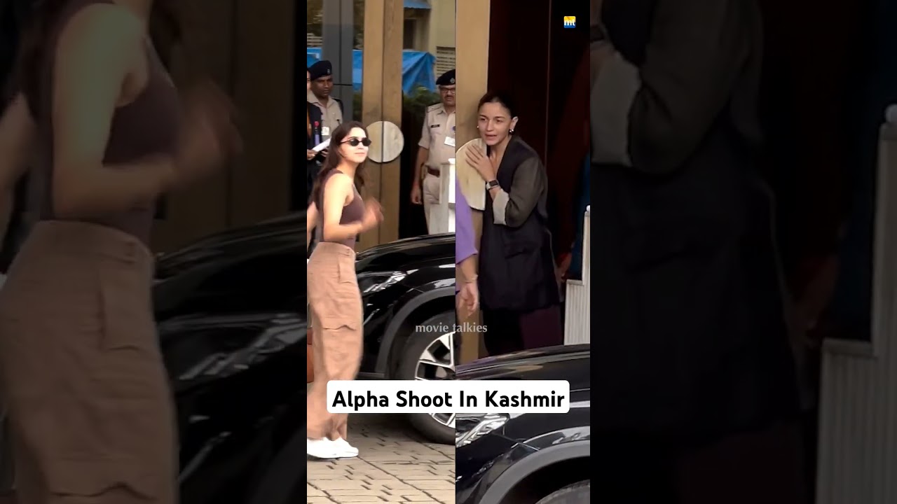 #AliaBhatt and #sharvariwagh leave for #Alpha shoot #movietalkies