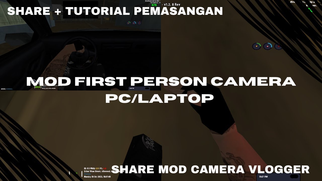 [SHARE + TUTORIAL] MOD FIRST PERSON CAMERA | KAMERA VLOGER SAMP