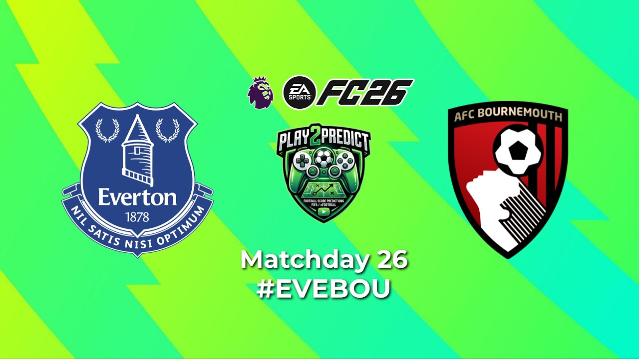 [PRERMIER LEAGUE] EVERTON VS AFC BOURNEMOUTH - ROUND 26