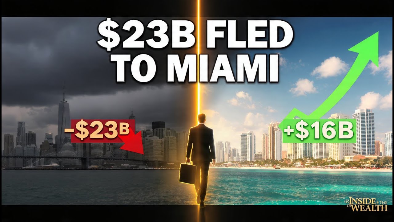 Why Billionaires Are Leaving NYC for Miami | $23B Wealth Migration