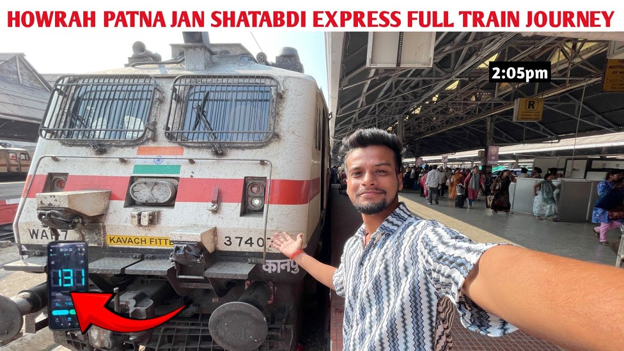 12023 Howrah Patna Jan Shataabdi Express Full Train Journey | Howrah To Patna Train Journey Video