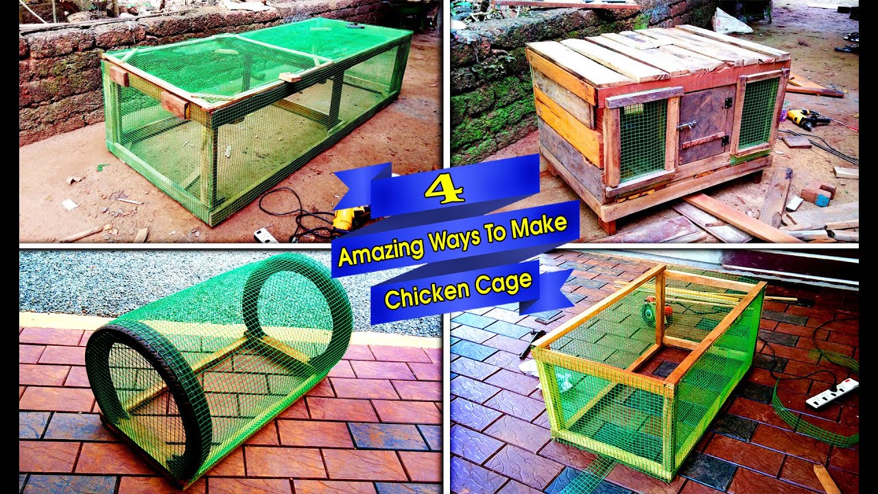 4 Amazing Ways To Make Chicken Cage at Your Home | DIY Birds Cages Ideas