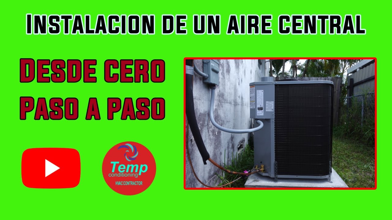 instalacion aire acondicionado paso a paso
