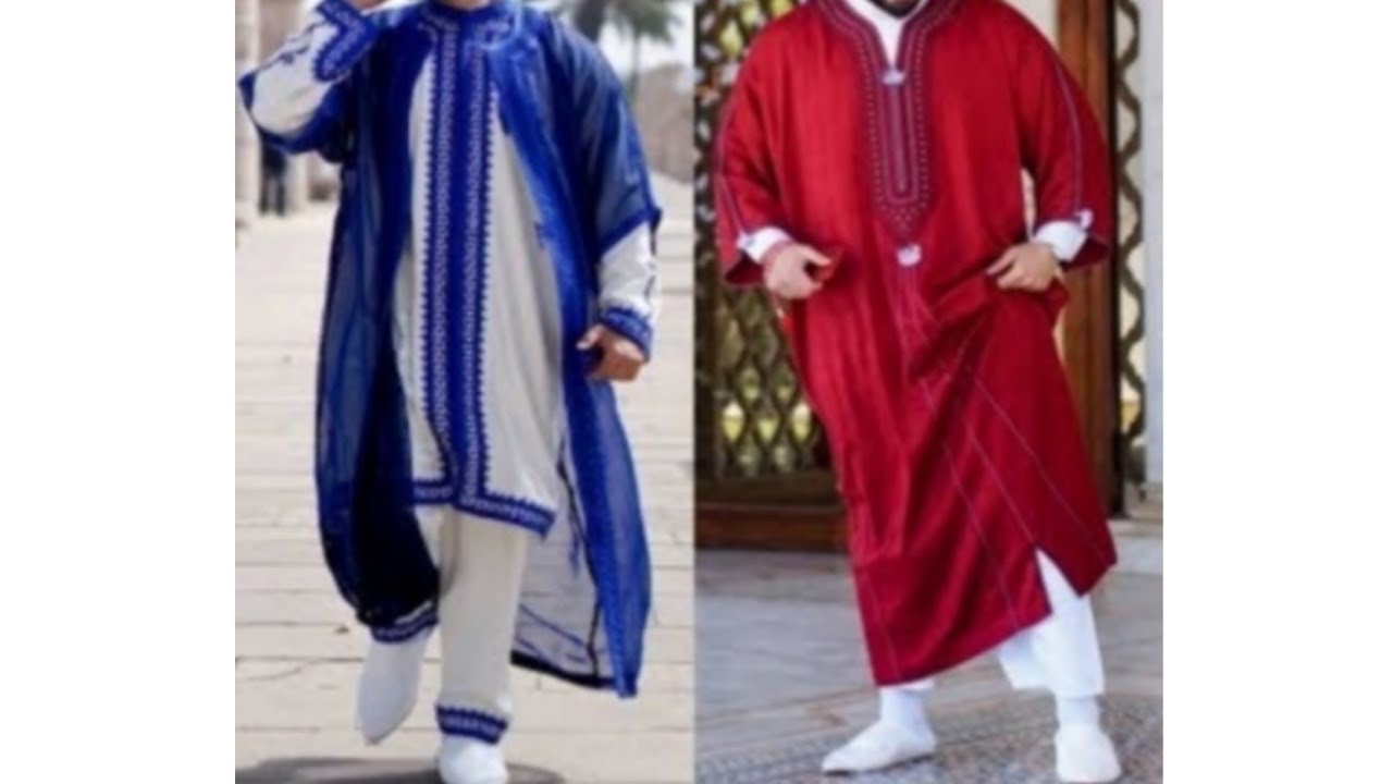 بمناسبة شهر رمضان المباركِ : أروع القنادر المغربية الرجالية traditional Moroccan clothes for men