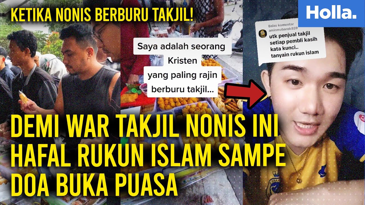 KETIKA NONIS BERBURU TAKJIL! DEMI WAR TAKJIL NONIS INI HAFAL RUKUN ISLAM SAMPE DOA BUKA PUASA