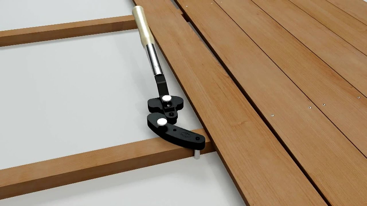 hardWood Wrench : the revolutionary deck board straightener