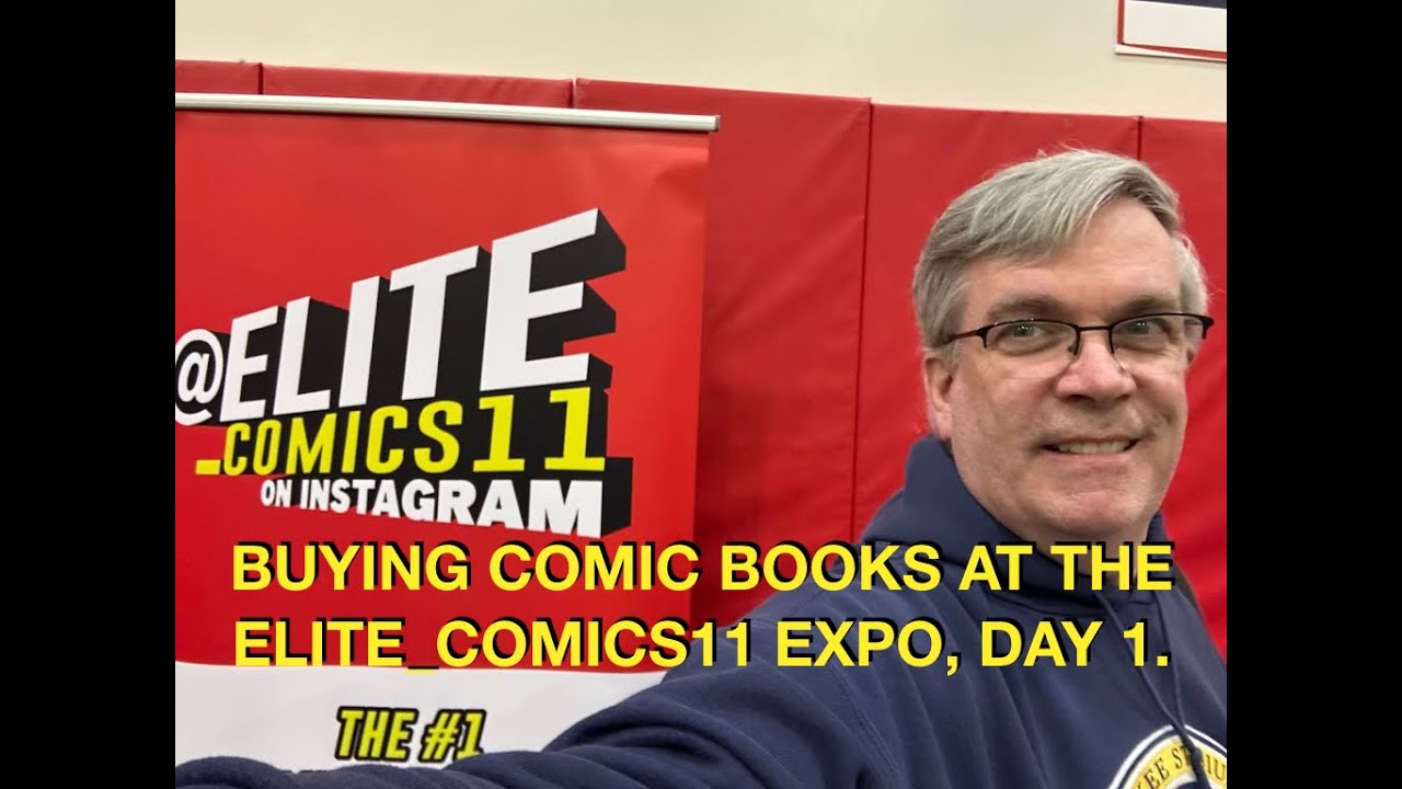 Buying Comics Books at the @Elite_Comics11 Expo.