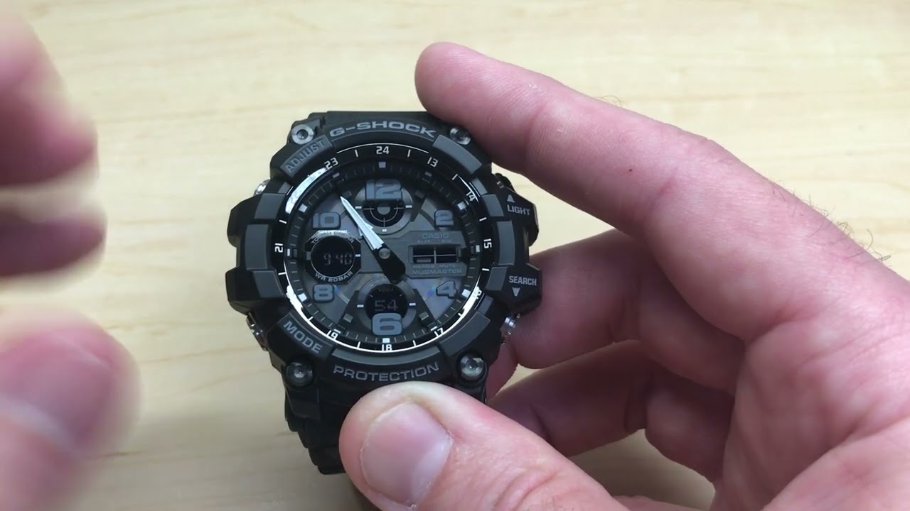 Casio Mudmaster G-Shock: Move Hands out of the way (GSG-100-1)
