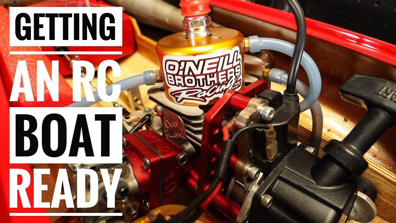 BIG RC GAS BOAT! - Preparing For Race - Insane Boats - Smith RC Studios