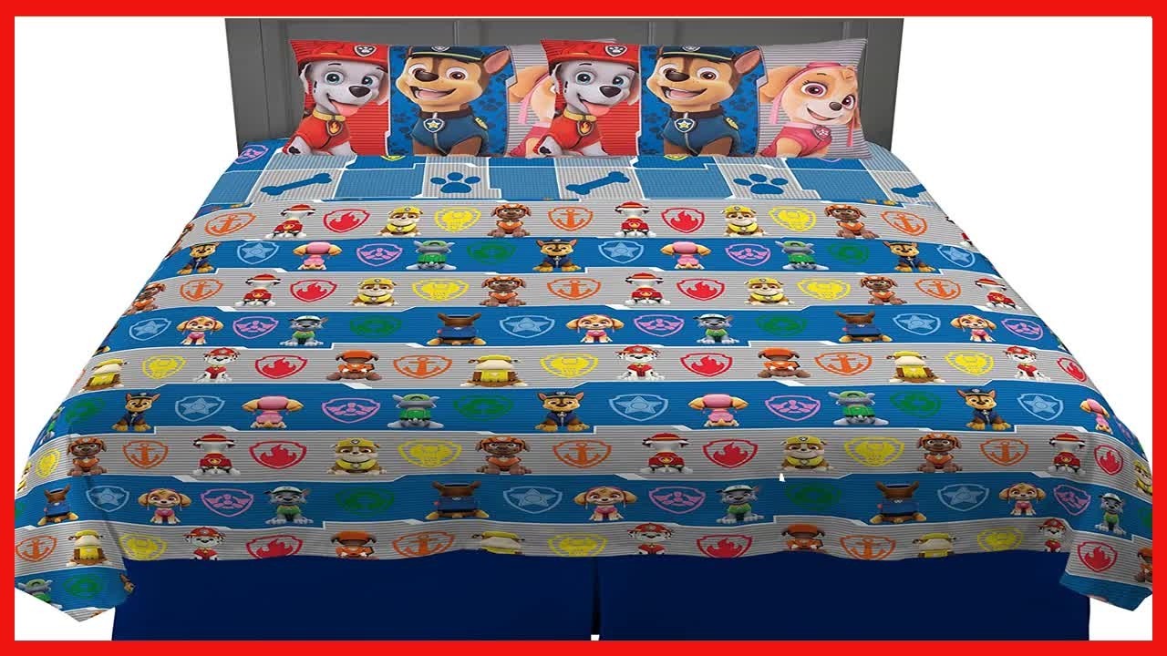 Paw Patrol Microfiber Sheet Set: Cozy Comfort for Your Little Hero