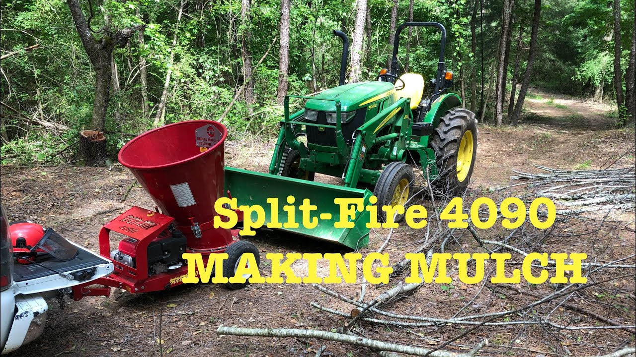 Split Fire 4090 Wood Chipper DIY MULCH for LANDSCAPING &  GARDENING (134)