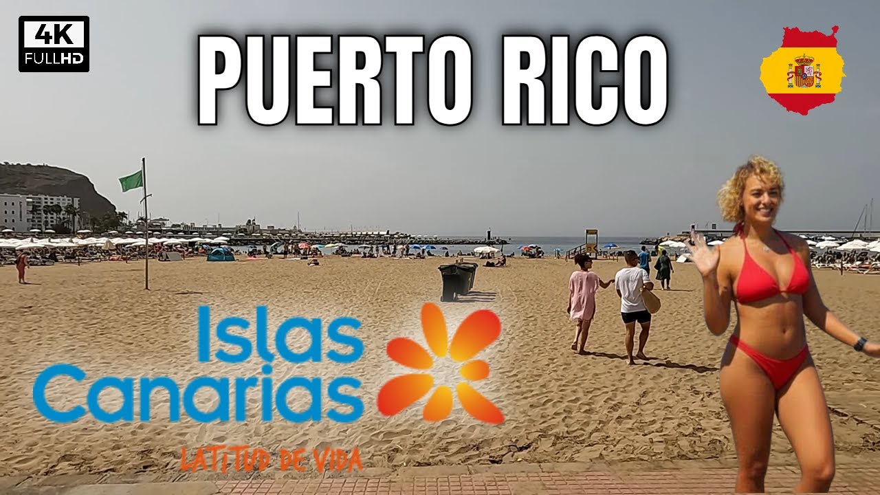 Tropical Beach Paradise: Puerto Rico De Gran Canaria Full Walking Tour 4K