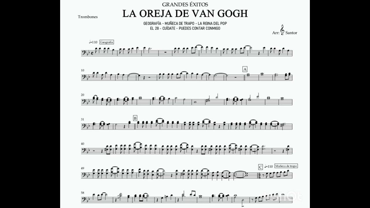 PARTITURAS CHARANGA / LA OREJA DE VAN GOGH Medley 