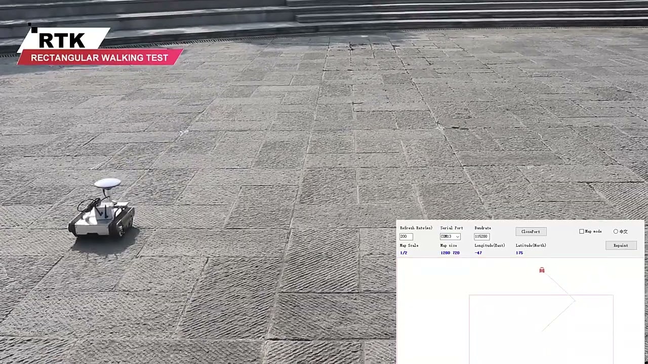RTK Autonomous Navigation for robot chassis platform