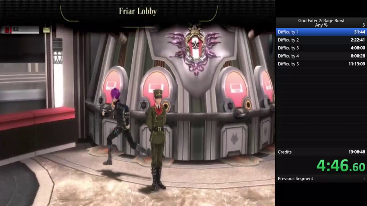 God Eater 2: Rage Burst Single Segment 1st Ending Speed Run (Outdated)