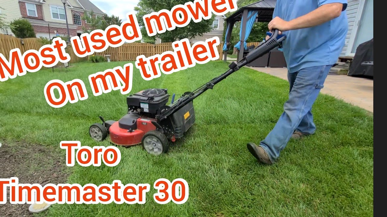 toro timemaster 30 thickgrass cutting .my  most used mower .