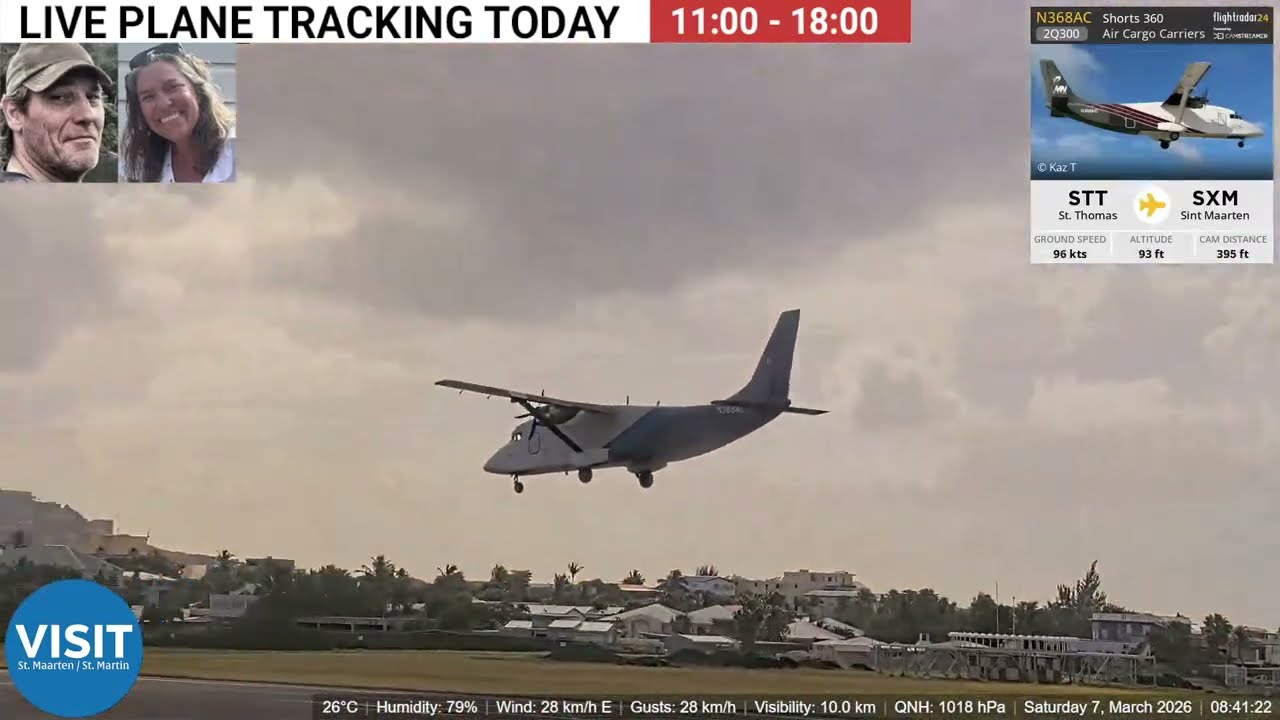 LIVE SXM Airport March 7 ✈️ -  Maho Beach Sint Maarten