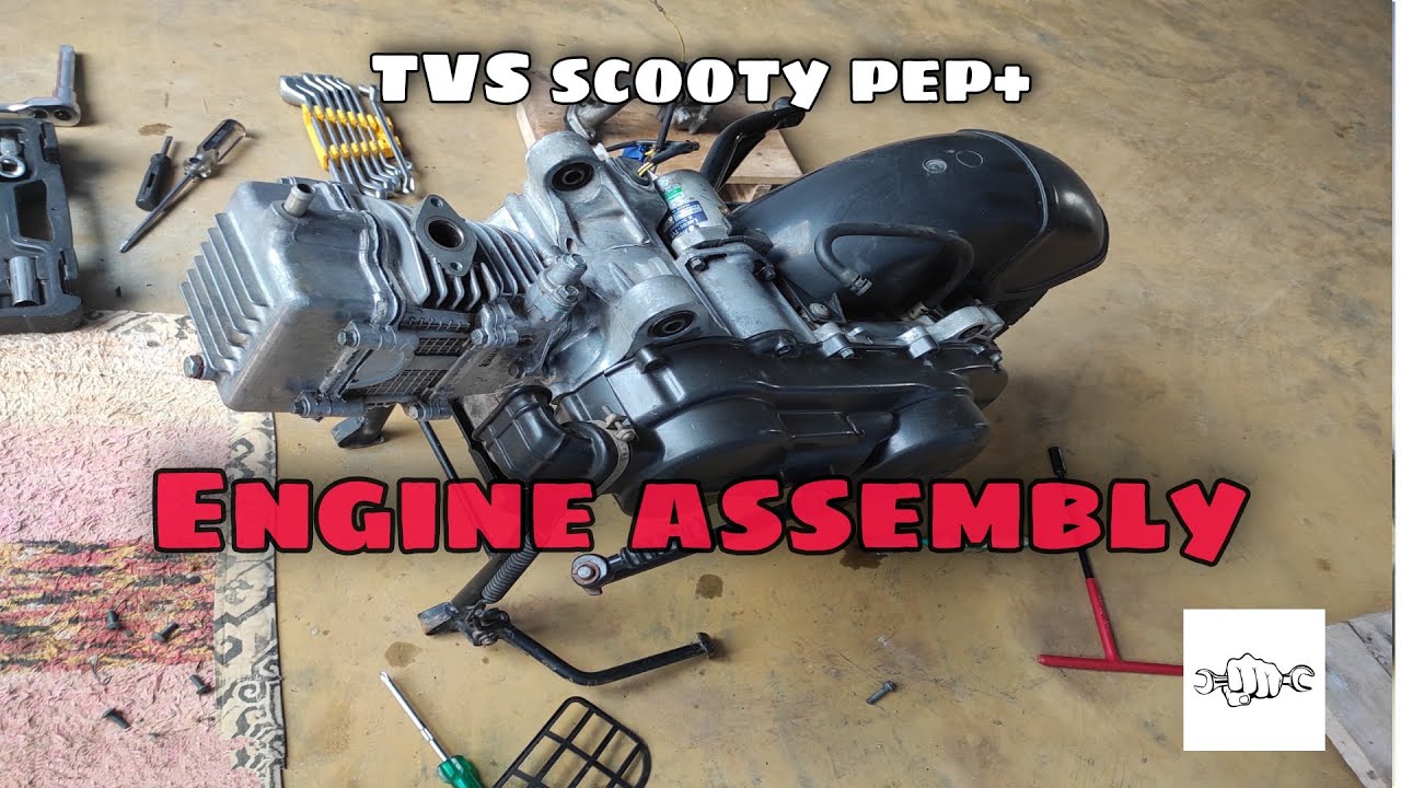 Half engine work TVS scooty pep+