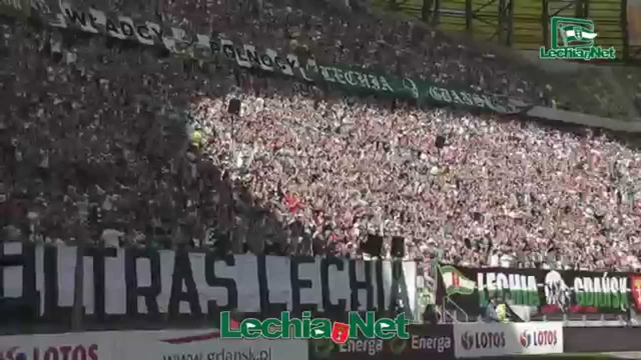 2014.08.10 Doping kibiców Lechii podczas meczu Lechia - Lech