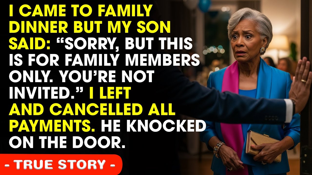 I Came To Family Dinner, But My Son Said: 