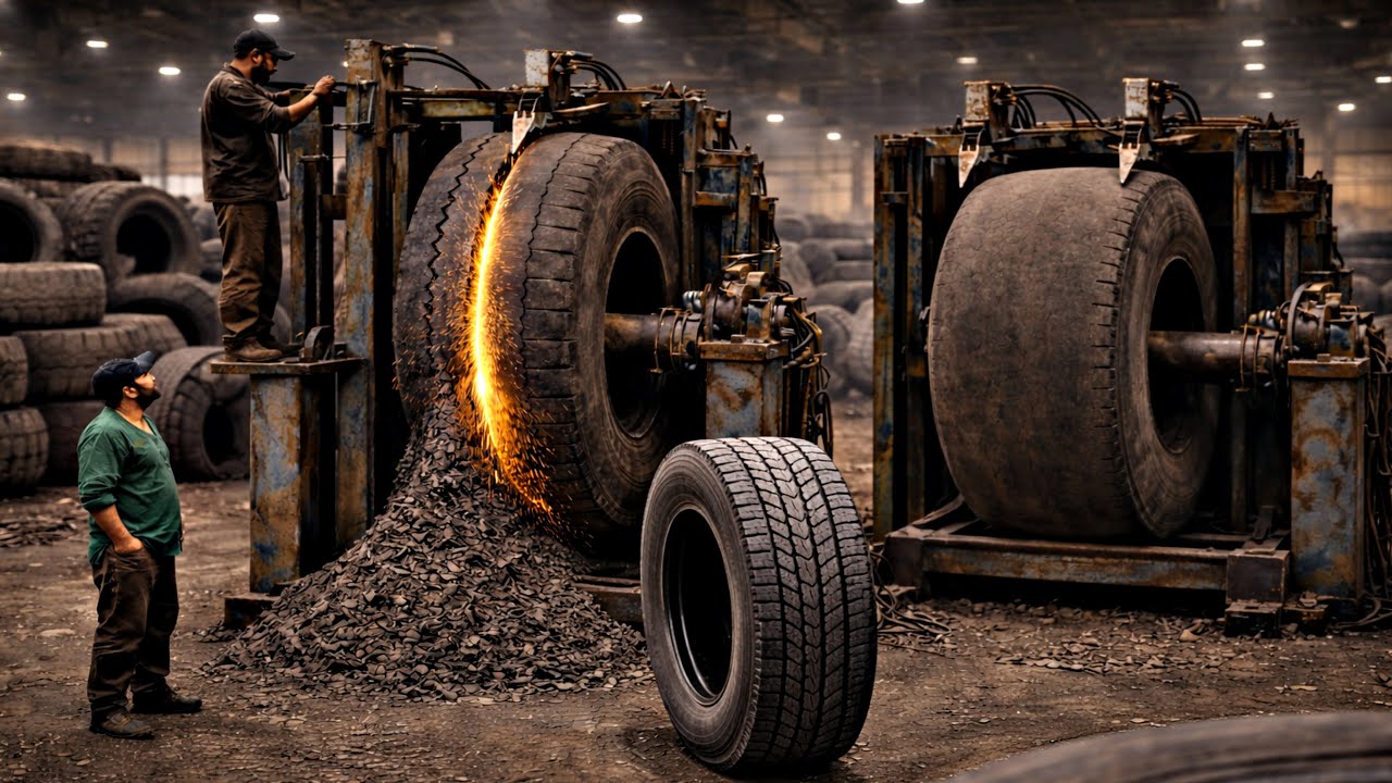 How Old Tires Get a Second Life | Tire Repair Business (Hidden Money Machine!)