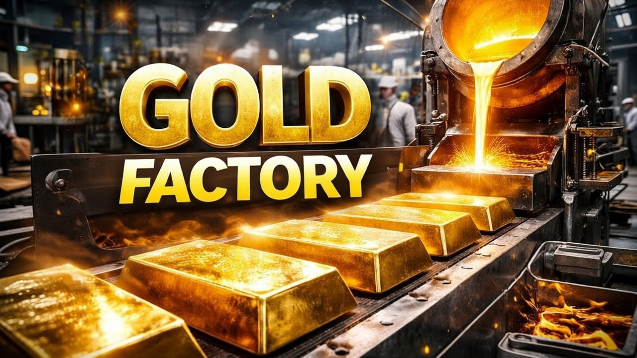 How Gold Dust Is Refined Into Million Dollar Bars Inside a Gold Factory – Full Factory Tour Revealed