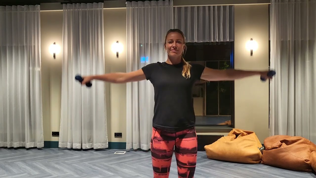 5min Vingrinājumi rokām, pleciem, sāniem, mugurai