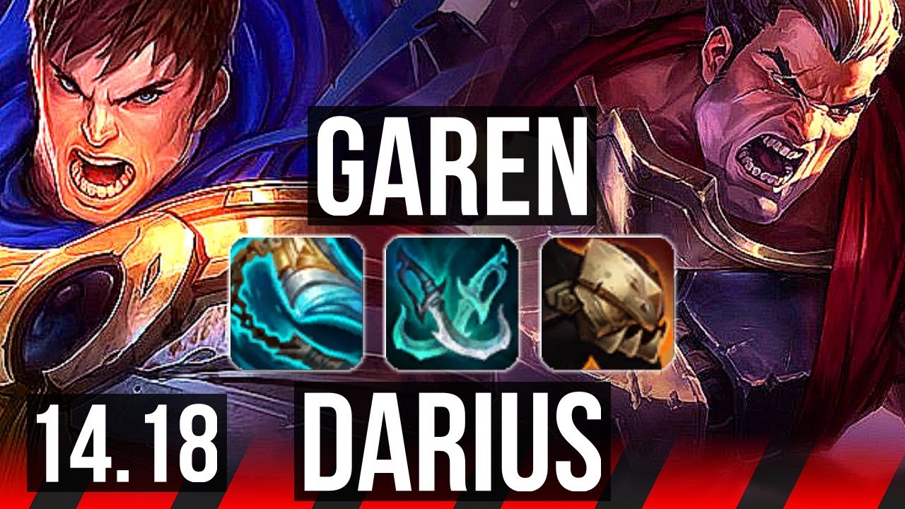GAREN vs DARIUS (TOP) | 5k comeback, 1600+ games, Rank 10 Garen | EUW Challenger | 14.18
