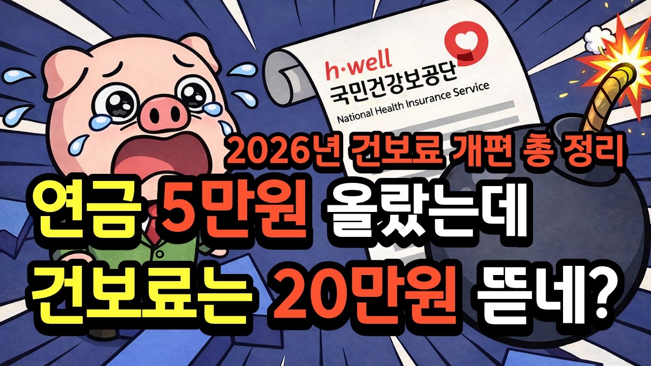 연금 올랐다고 좋아하지 마세요! 2026년 건보료 폭탄 피하는 법 (모르면 매달 20만 원 생돈 날립니다)