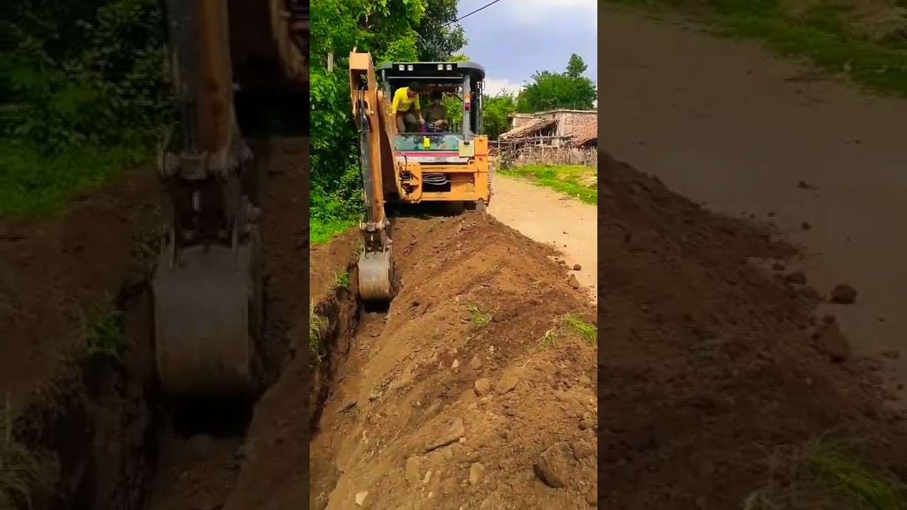 Case 770 Ex pro, working with small bucket and side shifter. #jcb #case #jcbkikhudai #earthmover