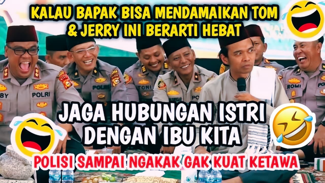 Polisi Sampai Ngakak! Ceramah Lucu Ustadz Abdul Somad Tentang Istri & Mertua Bikin Jamaah Tertawa