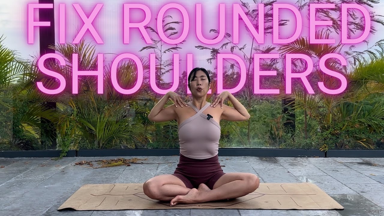 19 Mins Yoga for Rounded Shoulders | Upper Back Pain & Fix Posture