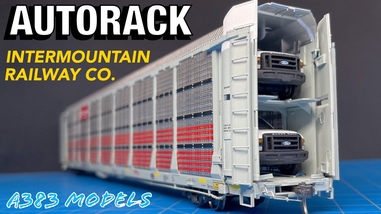 REVISIÓN de Autorack Bi-Nivel Intermountain, Escala HO (1:87)