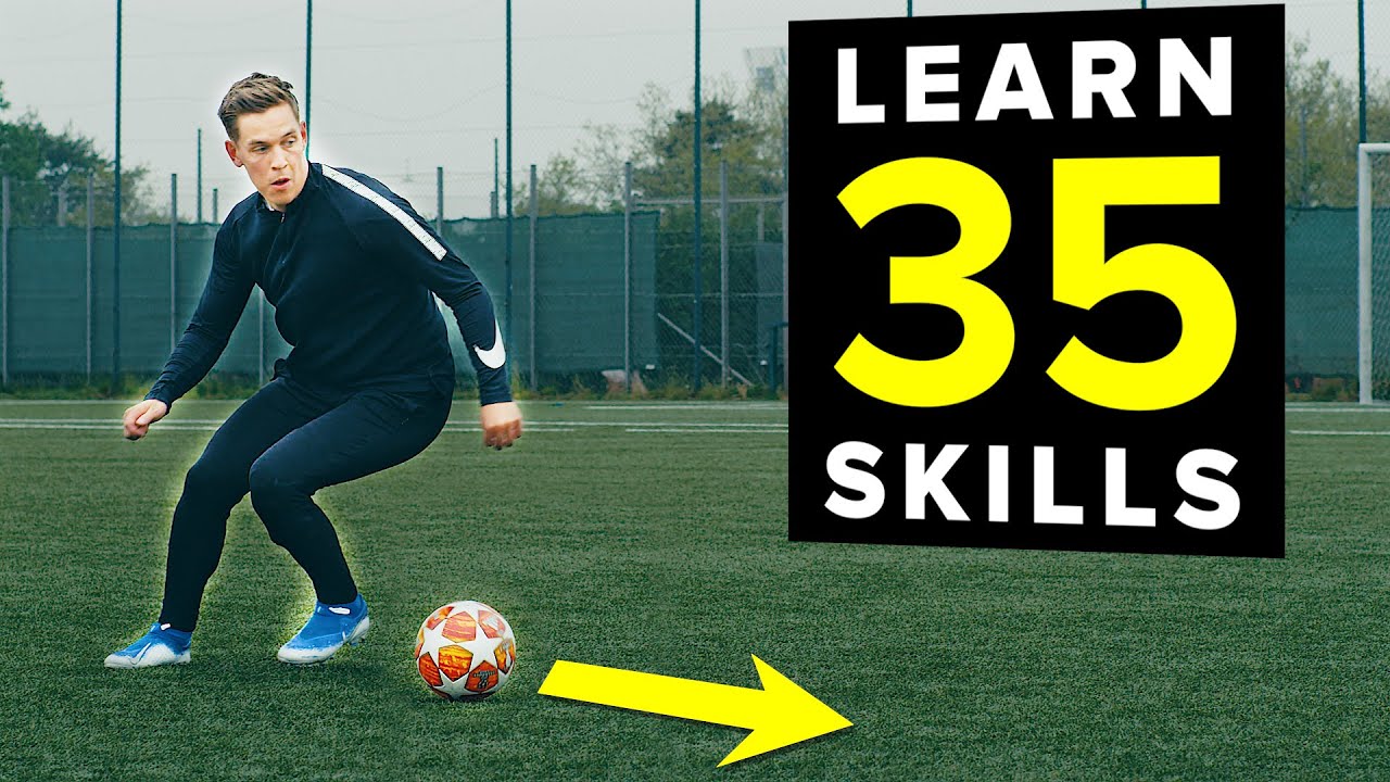 1 HOUR of tutorials | Learn 35 football skills