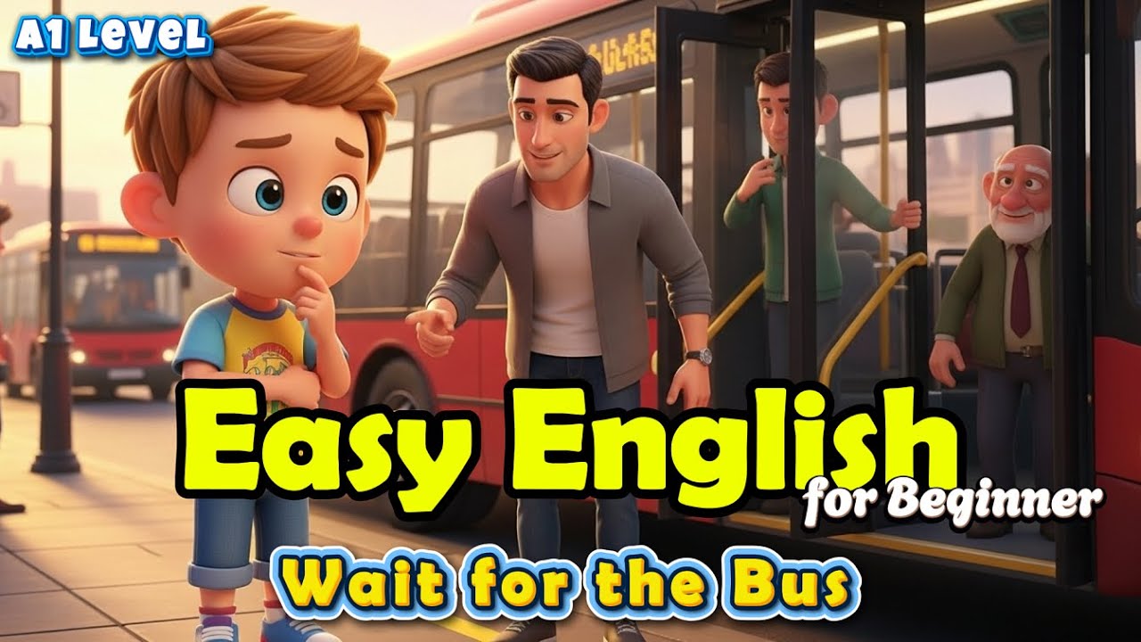 How to Take the Bus - Easy English Story for Beginners (A1) | #easyenglish
