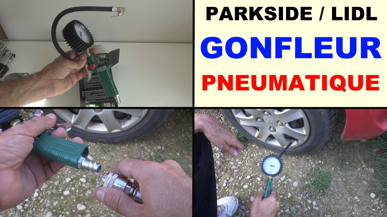 gonfleur pneumatique parkside lidl pdr a1 pneu roue de voiture vélo matelas etc.